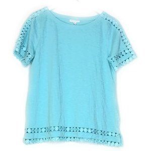 Charter Club  Cutout Short-Sleeve Medium Top